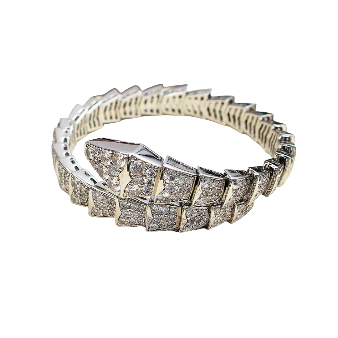 BGSV002 18K Gold Diamond Serpenti viper bracelet - ccjewelryacc