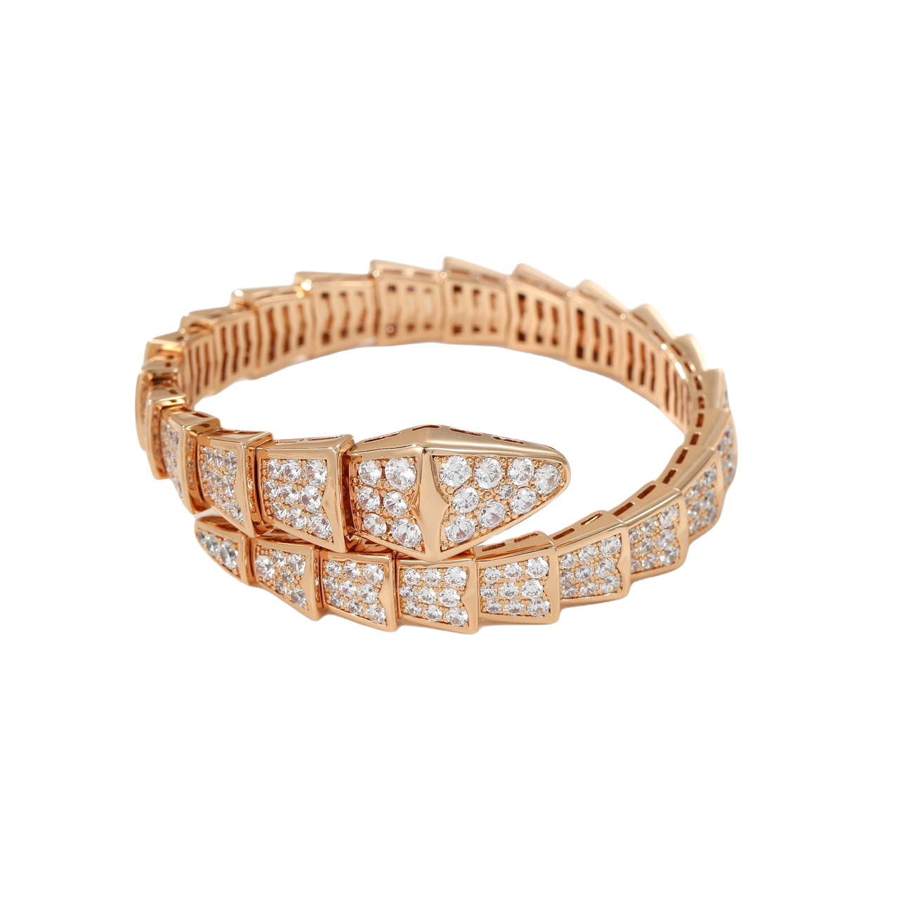 BGSV002 18K Gold Diamond Serpenti viper bracelet - ccjewelryacc
