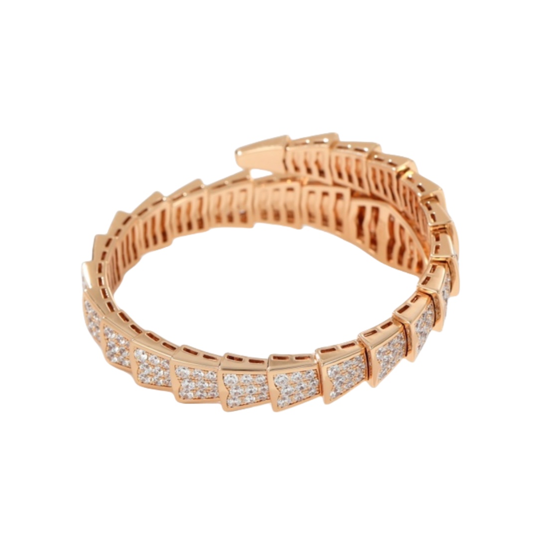 BGSV002 18K Gold Diamond Serpenti viper bracelet - ccjewelryacc