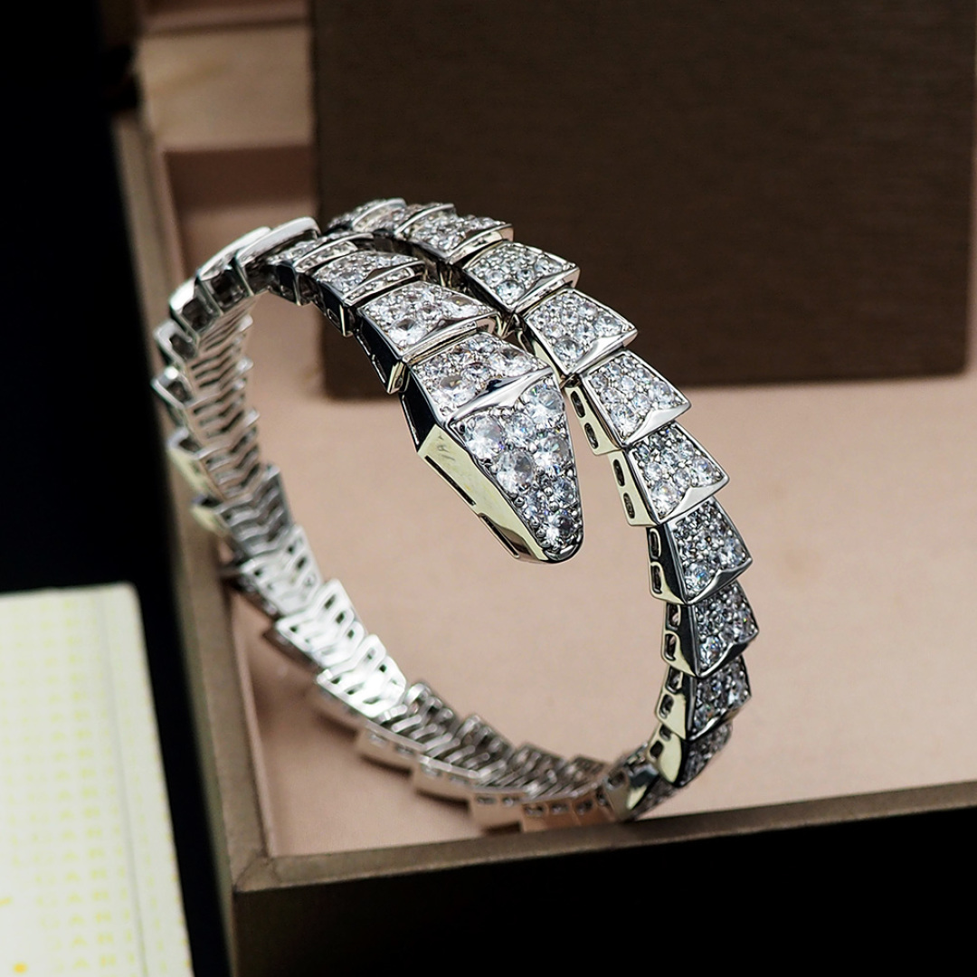 BGSV002 18K Gold Diamond Serpenti viper bracelet - ccjewelryacc