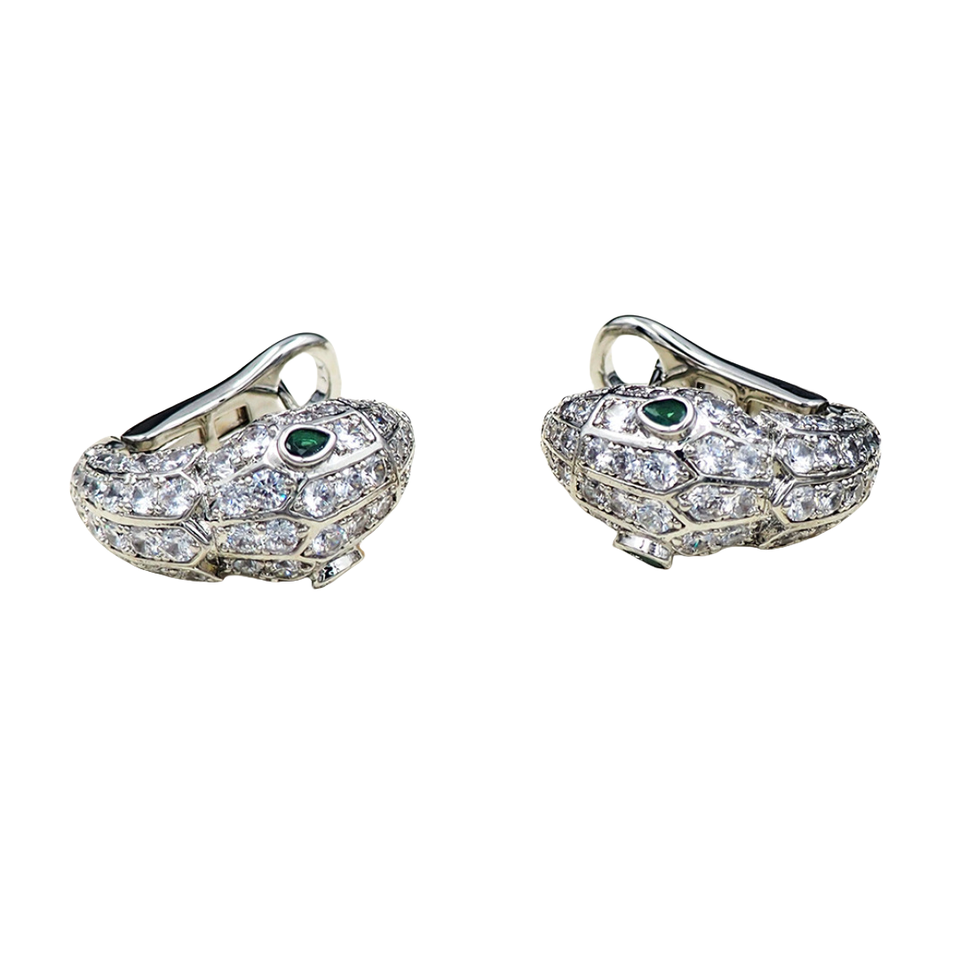 BGEV010 18k Gold diamond Serpenti seduttori earring clip - ccjewelryacc