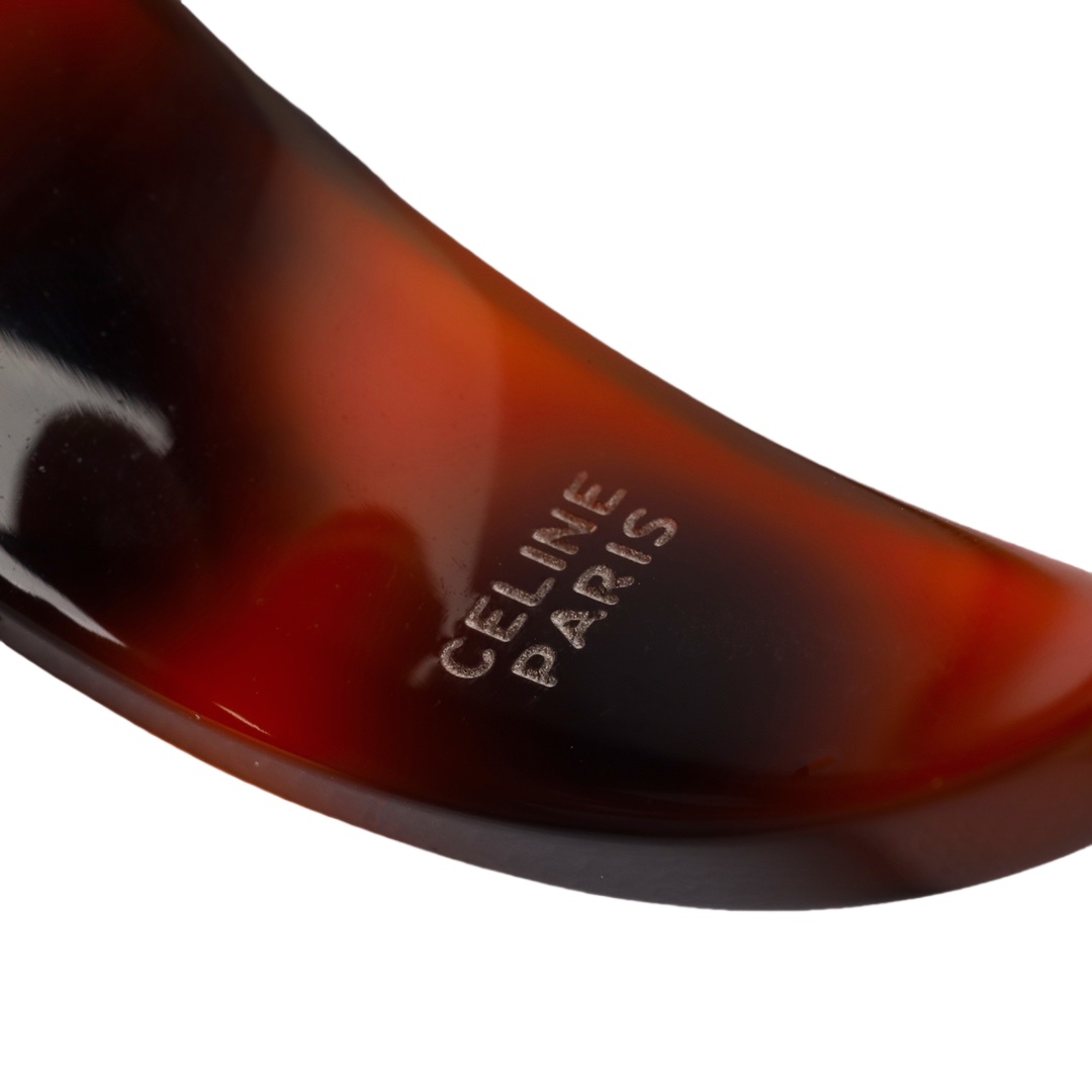 CLE082 Celine Act de Triomphe acrylic Hoop earrings - ccjewelryacc