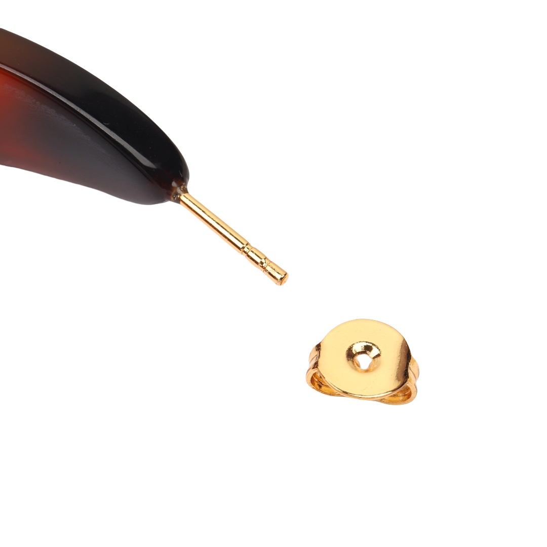 CLE082 Celine Act de Triomphe acrylic Hoop earrings - ccjewelryacc