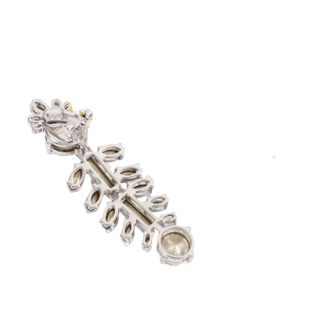 MME006 Miumiu Austrian Swarovski crystal Hanging stud earrings - ccjewelryacc