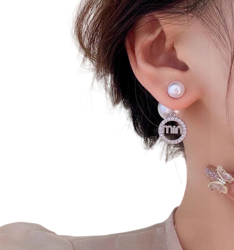 MME014 Miu miu pearl earrings - ccjewelryacc