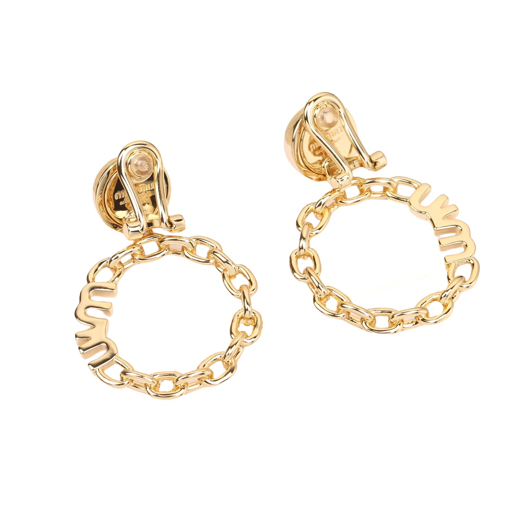 MME024 Miu miu clip on earrings - ccjewelryacc
