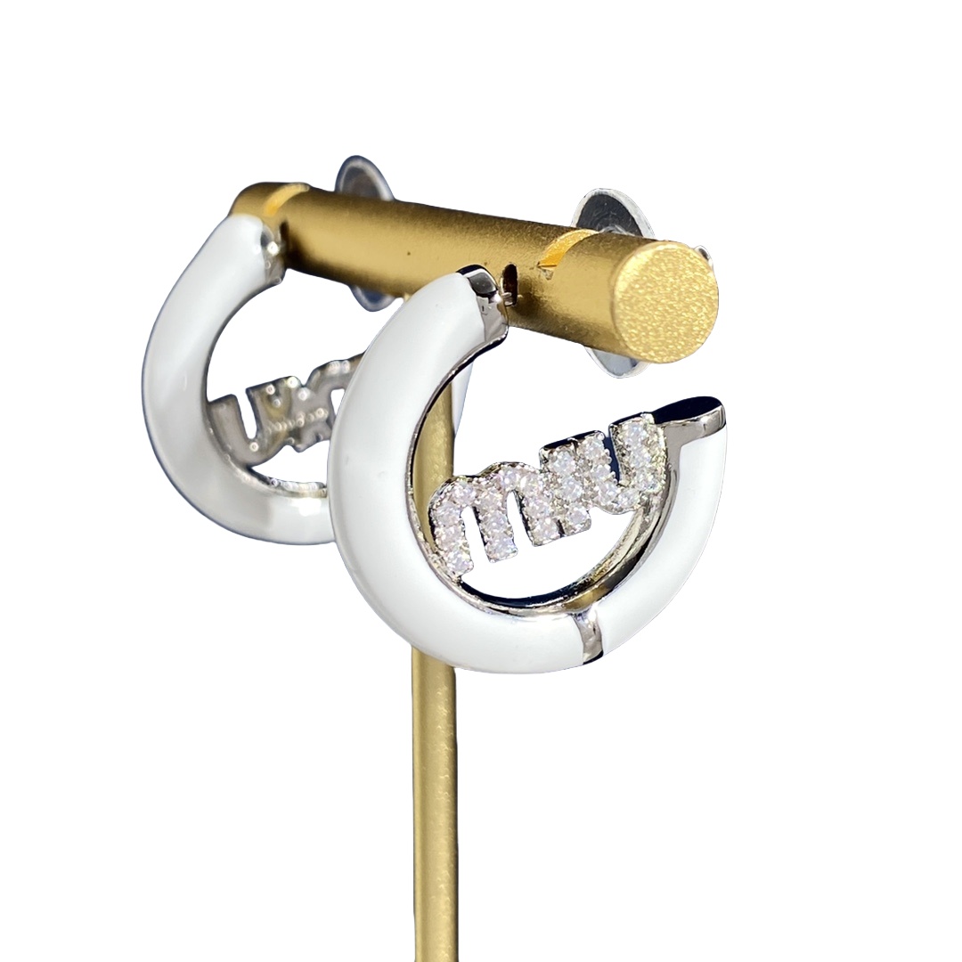 MME045 Miu miu hoop earrings - ccjewelryacc