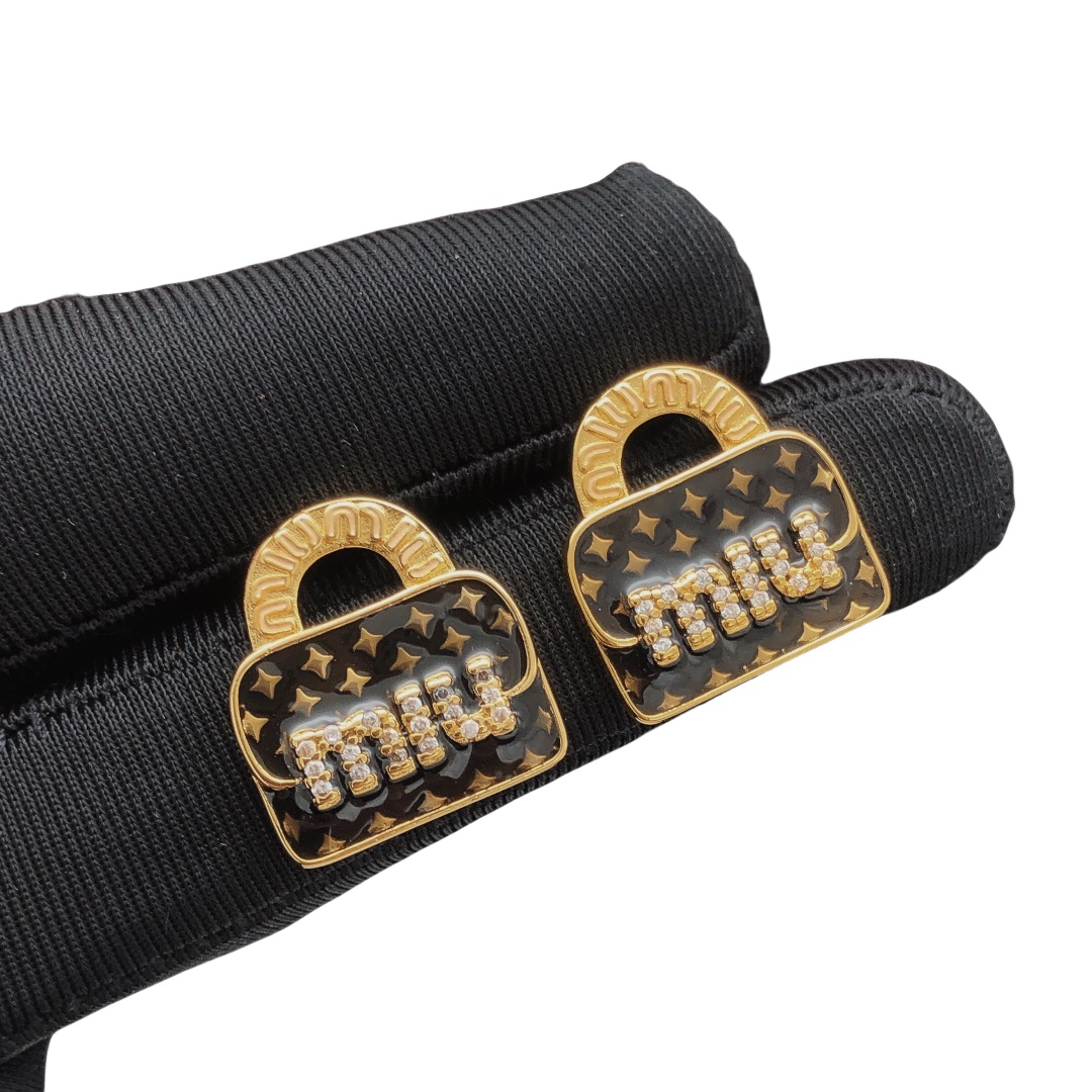 MME048 Miu miu bag earrings - ccjewelryacc