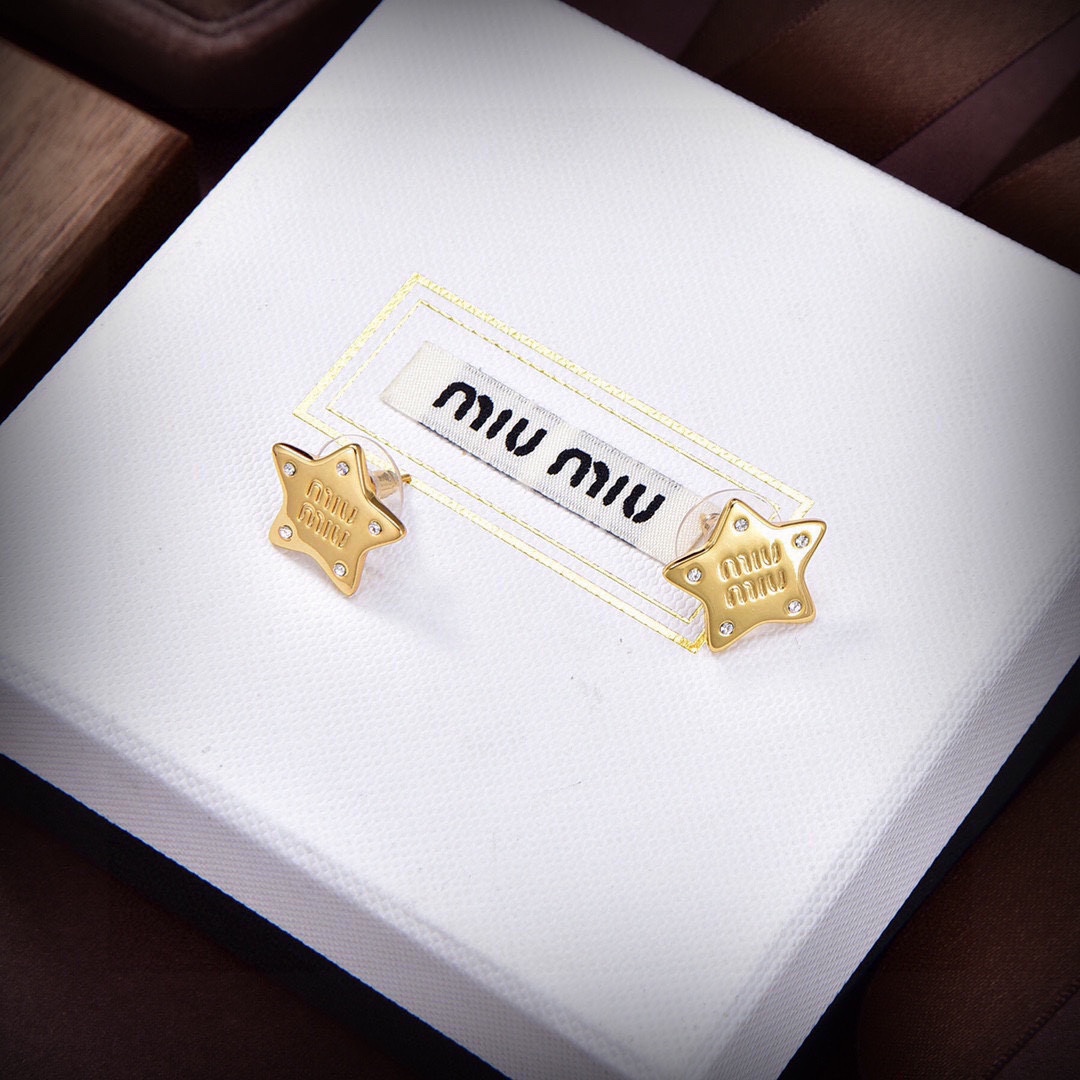 MME046 Miu miu star earrings - ccjewelryacc