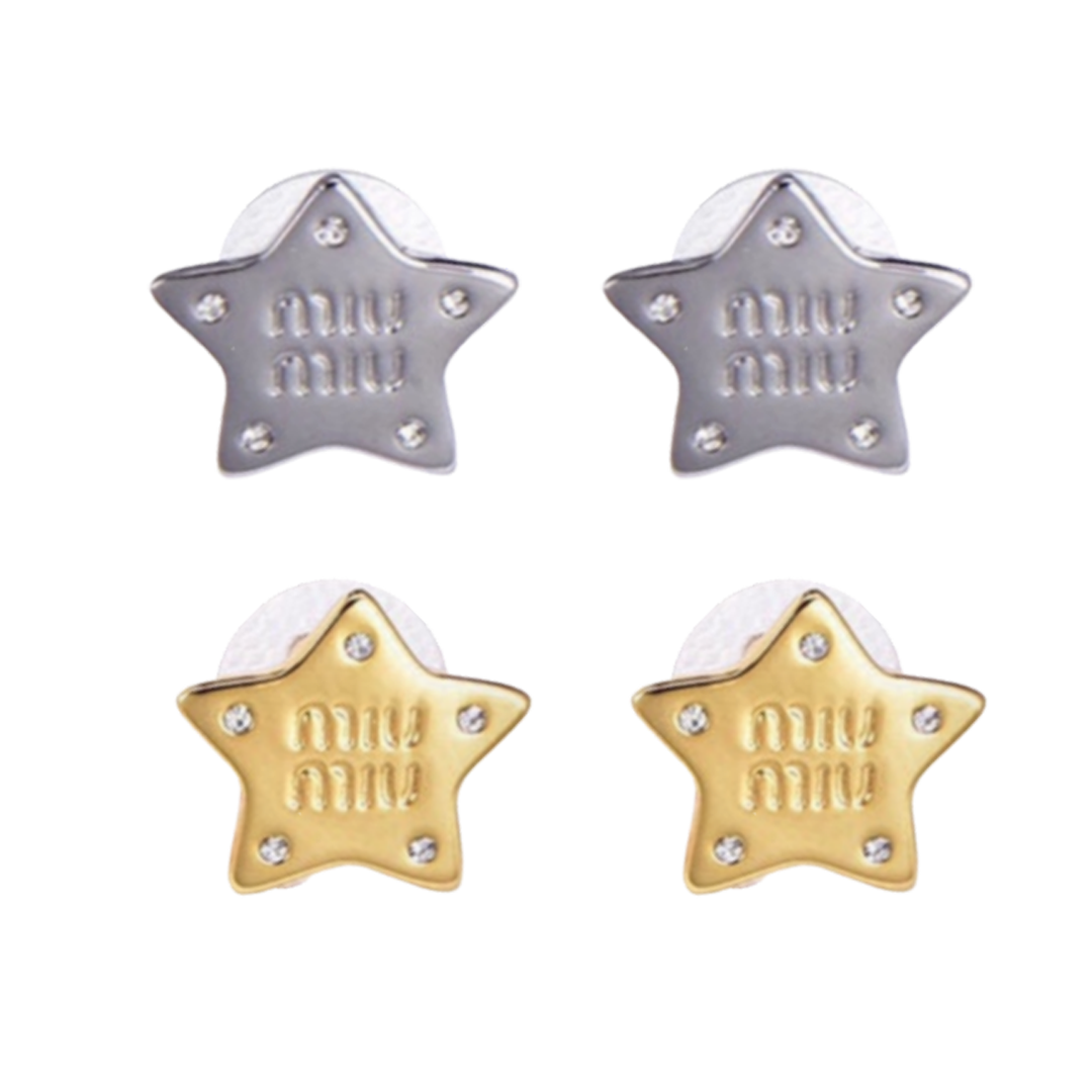 MME046 Miu miu star earrings - ccjewelryacc