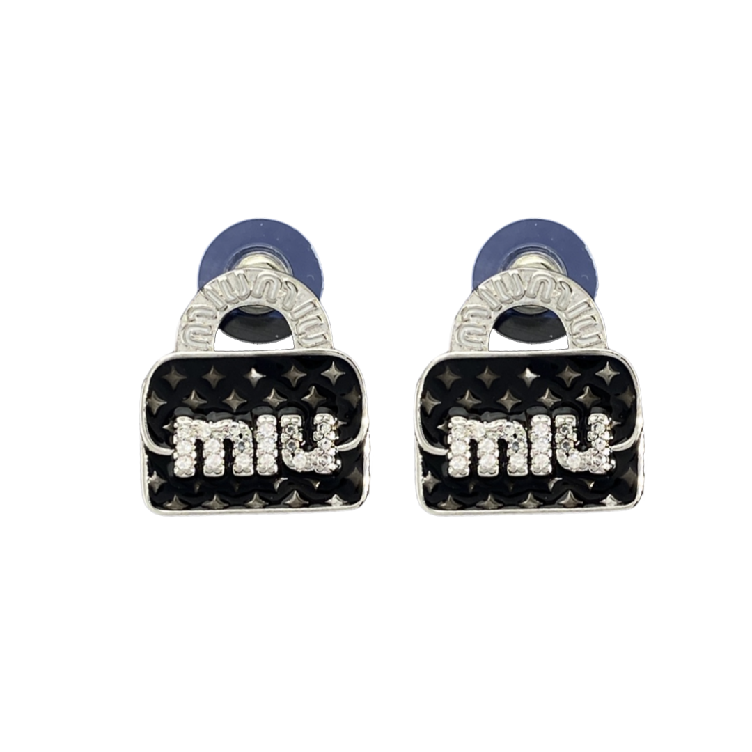 MME048 Miu miu bag earrings - ccjewelryacc
