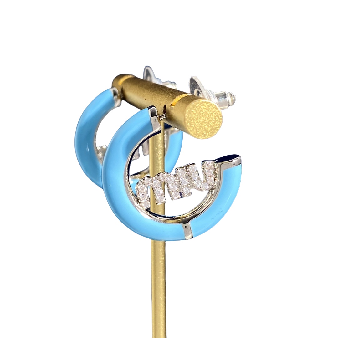 MME045 Miu miu hoop earrings - ccjewelryacc