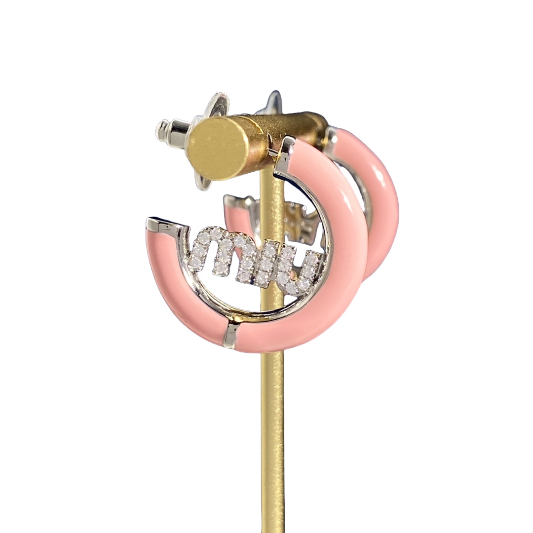 MME045 Miu miu hoop earrings - ccjewelryacc