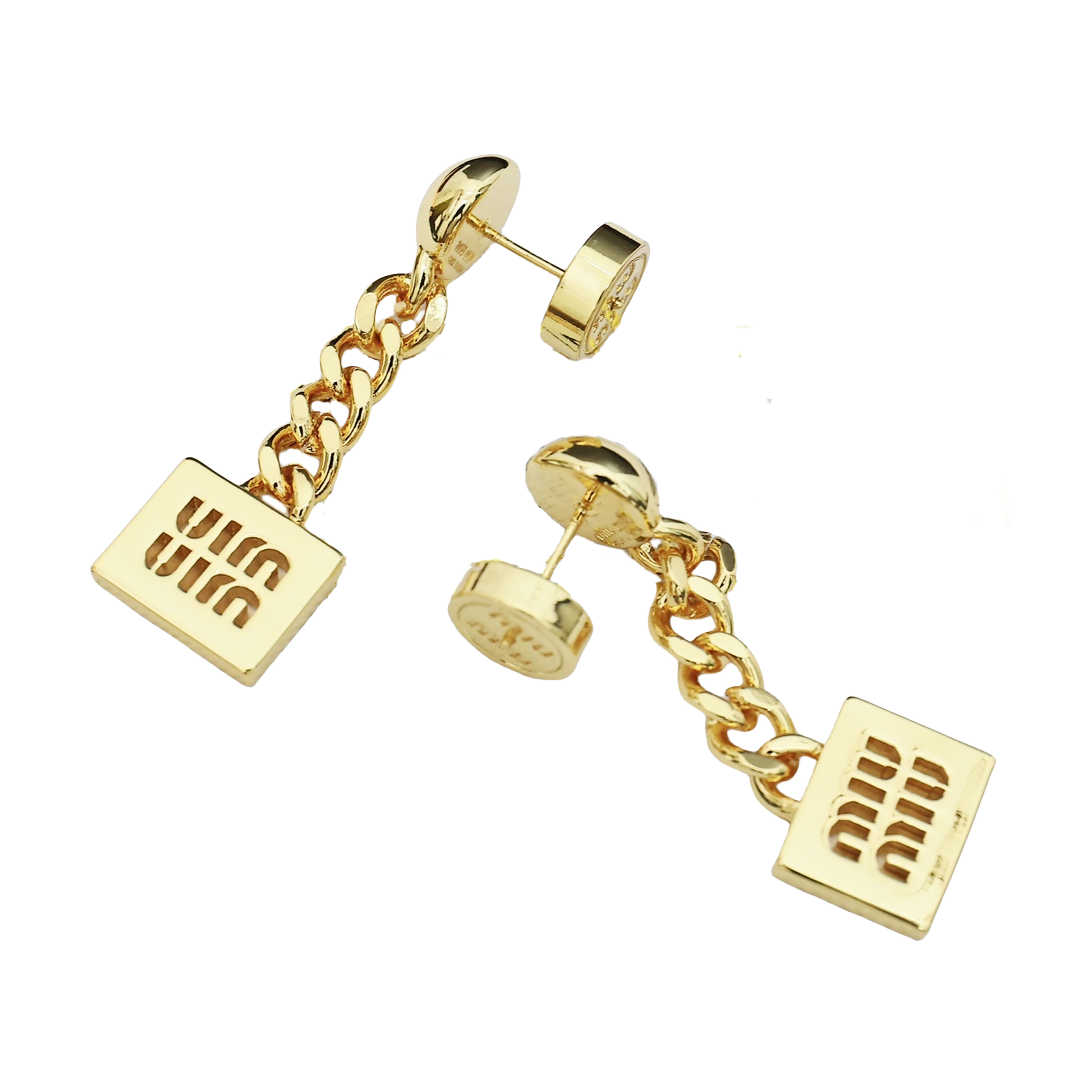MME022 Miu miu drop earrings - ccjewelryacc