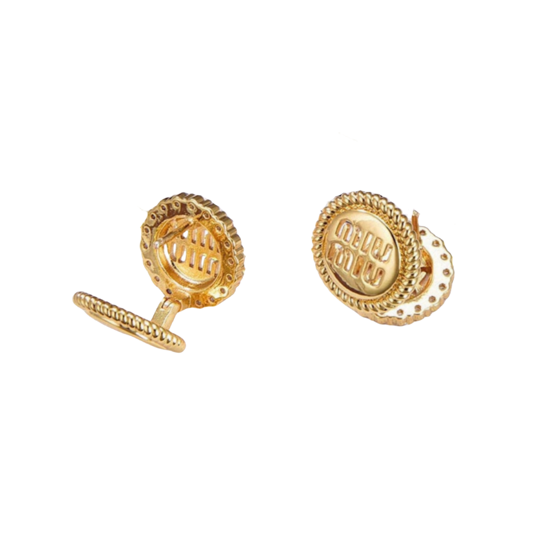 MME043 Miumiu ear clip in metal and crystal - ccjewelryacc