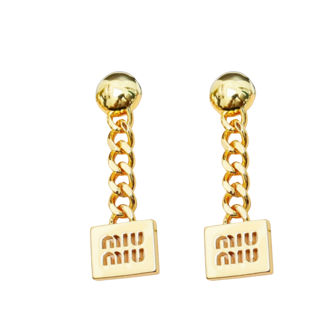 MME022 Miu miu drop earrings - ccjewelryacc