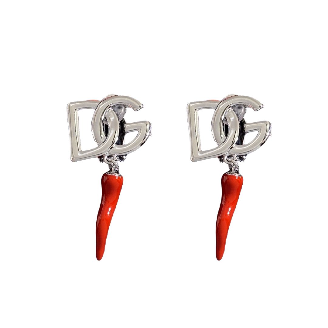 DGE010 DG chili Clip earring - ccjewelryacc