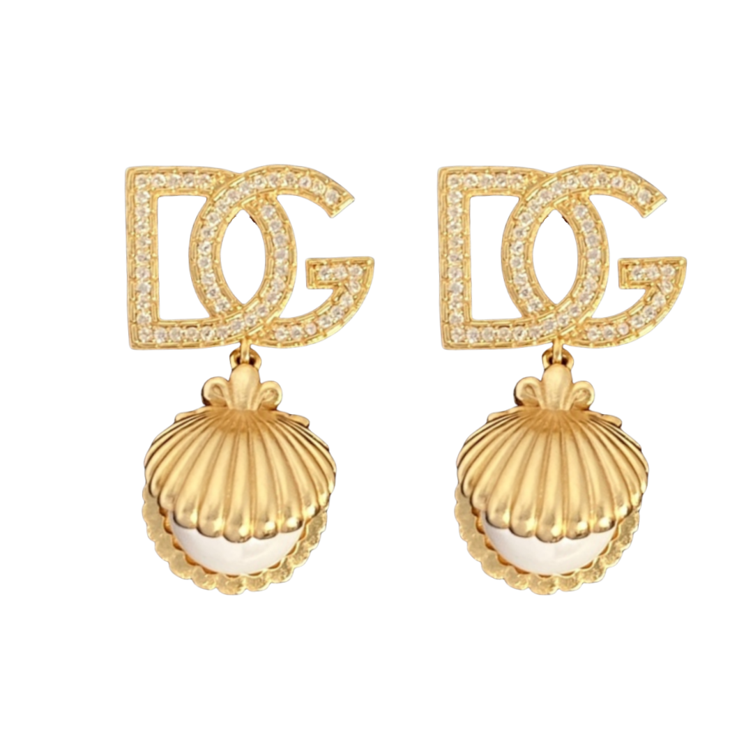 DGE019 DG seashell drop earring - ccjewelryacc