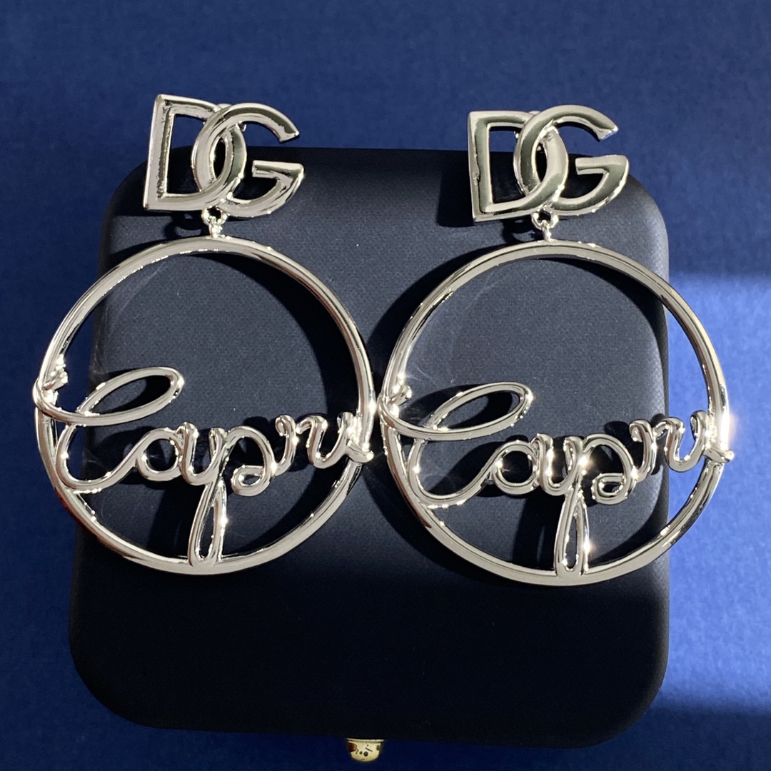 DGE008 Dolce gabbana hoop earrings - ccjewelryacc