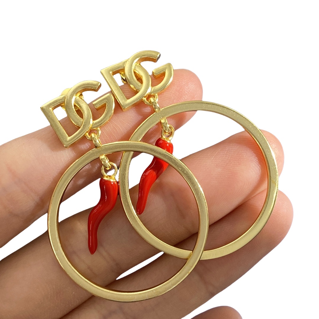 DGE011 DG chili Hoop earring - ccjewelryacc