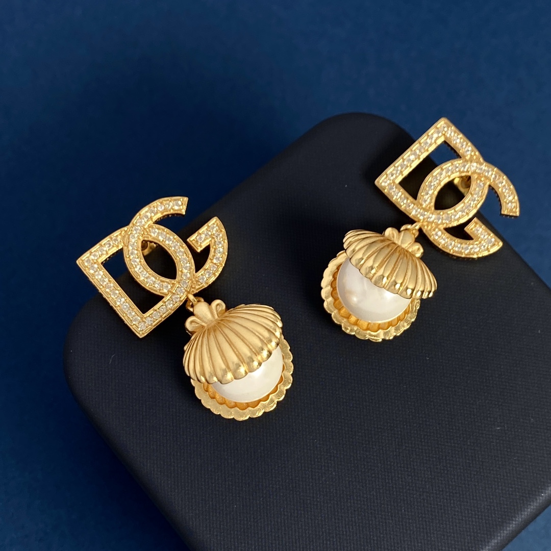 DGE019 DG seashell drop earring - ccjewelryacc