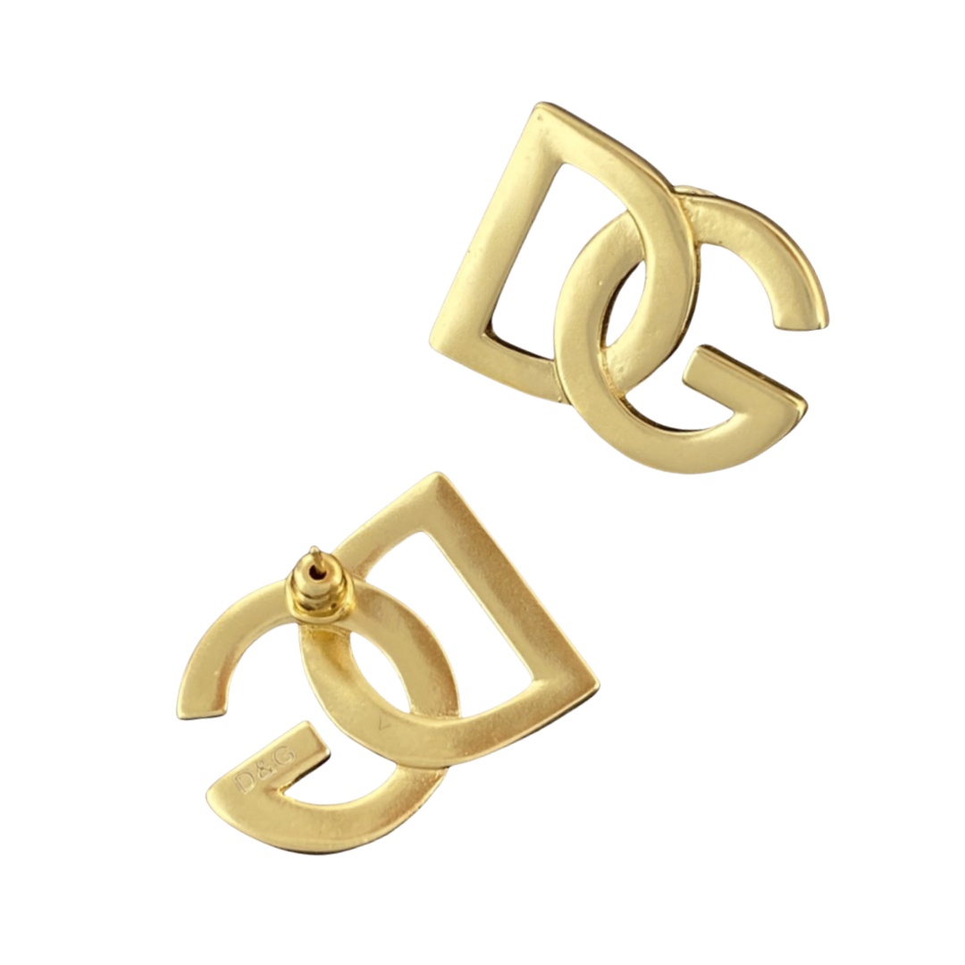 DGE003 Metal Gold DG earring - ccjewelryacc