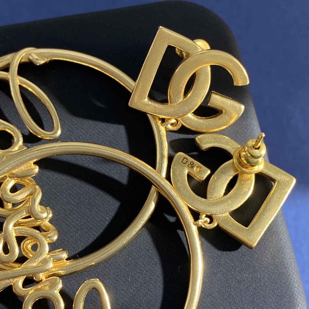 DGE008 Dolce gabbana hoop earrings - ccjewelryacc