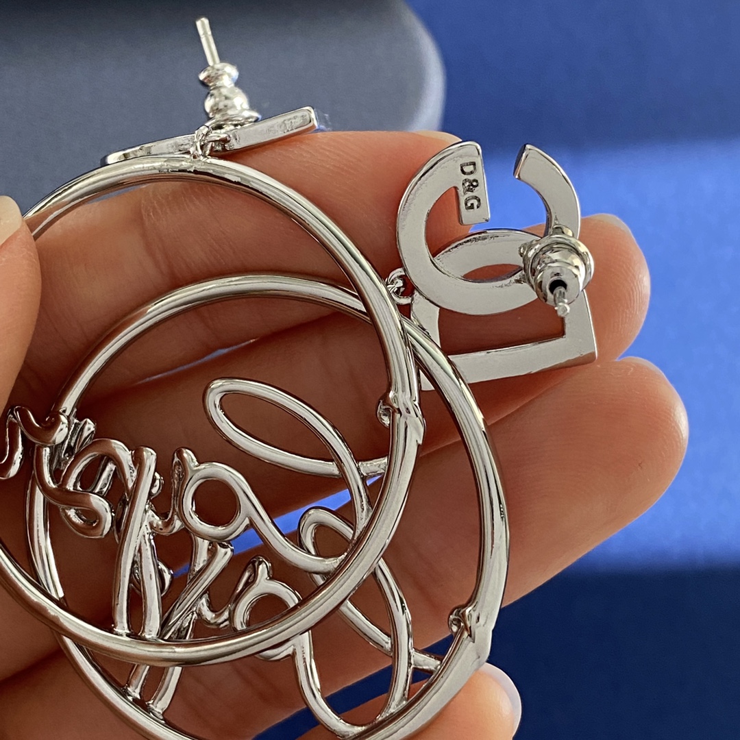 DGE008 Dolce gabbana hoop earrings - ccjewelryacc