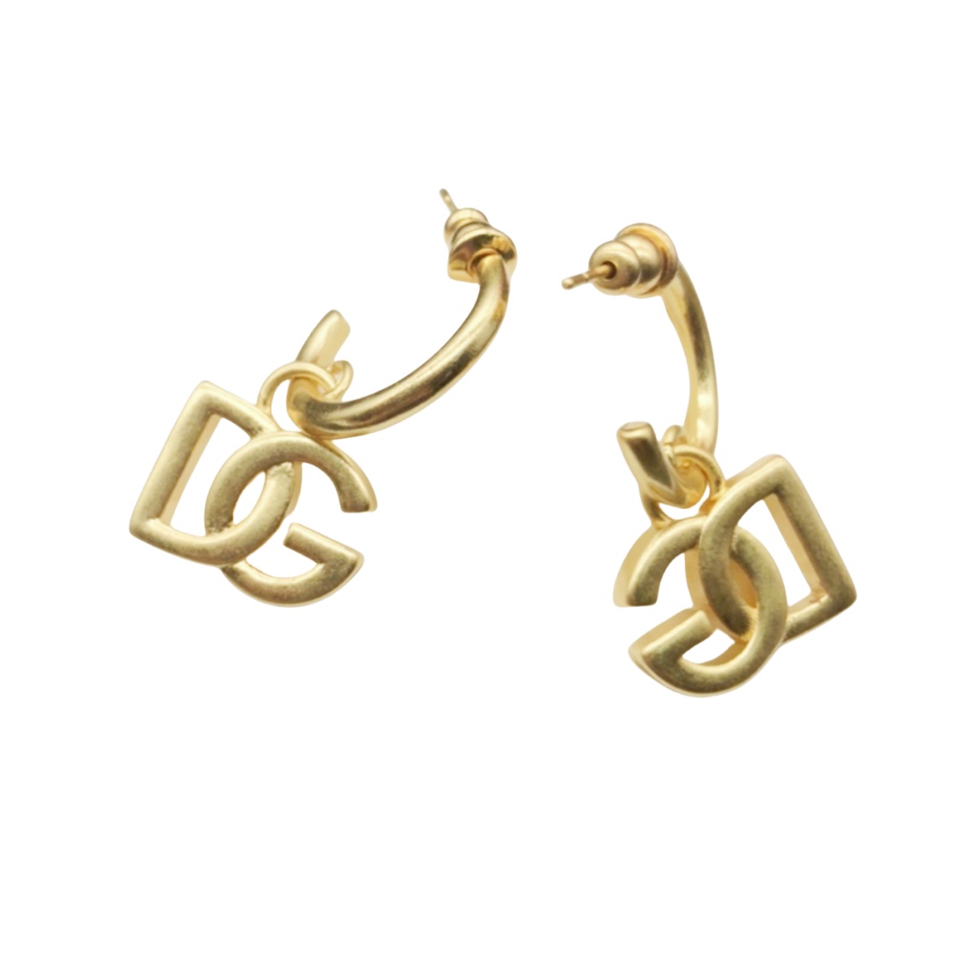 DGE012 Dolce and gabbana logo Hook earrings - ccjewelryacc