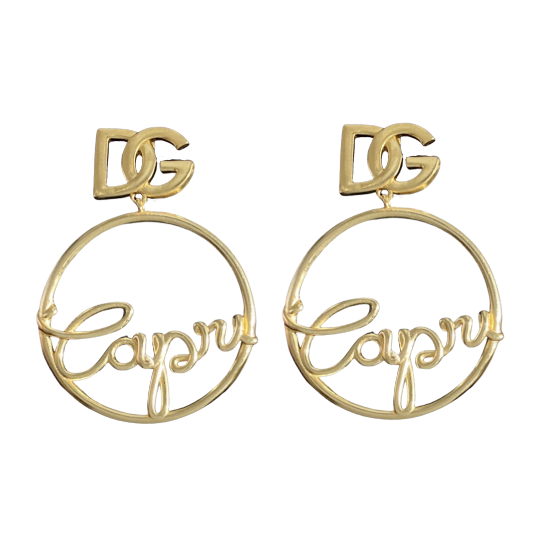 DGE008 Dolce gabbana hoop earrings - ccjewelryacc