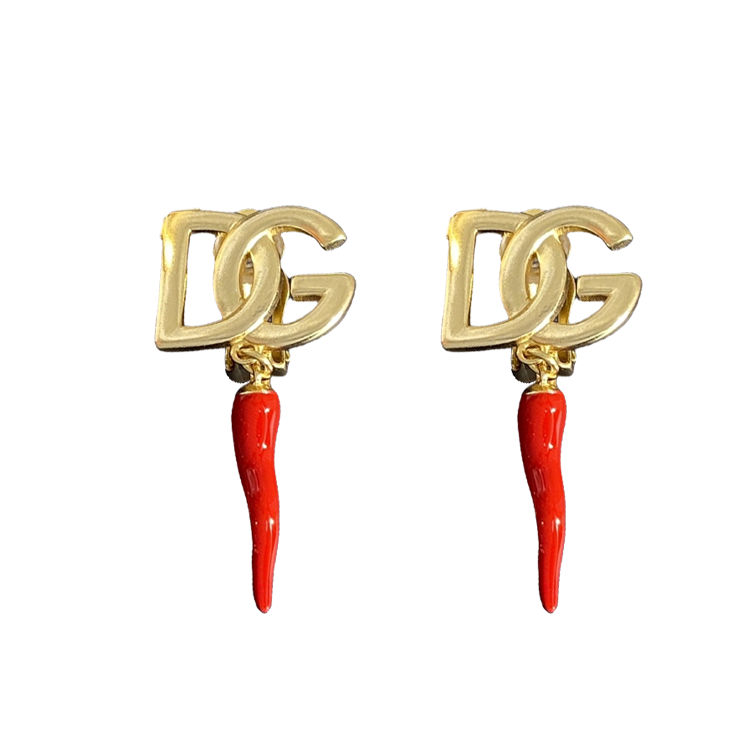 DGE010 DG chili Clip earring - ccjewelryacc