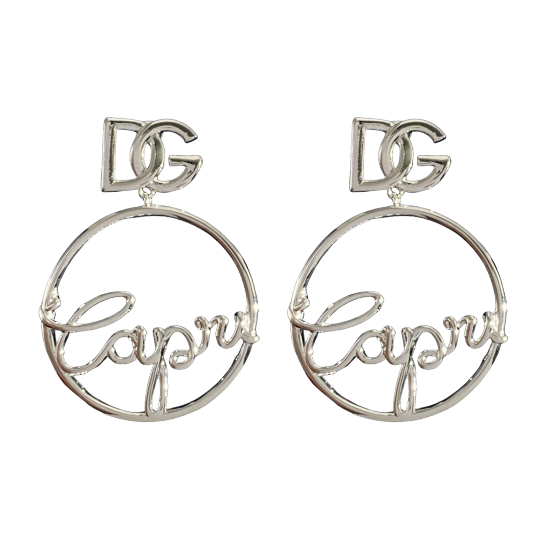DGE008 Dolce gabbana hoop earrings - ccjewelryacc