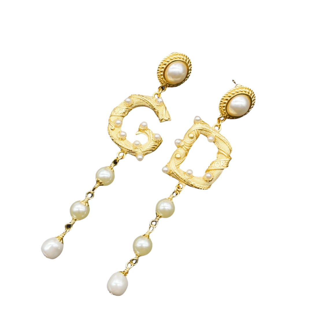 DGE009 Dolce and gabbana logo earrings - ccjewelryacc