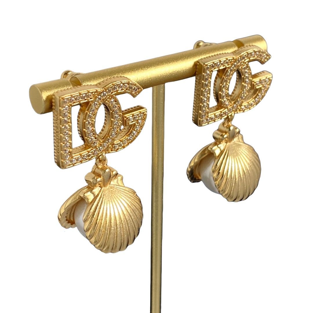 DGE019 DG seashell drop earring - ccjewelryacc