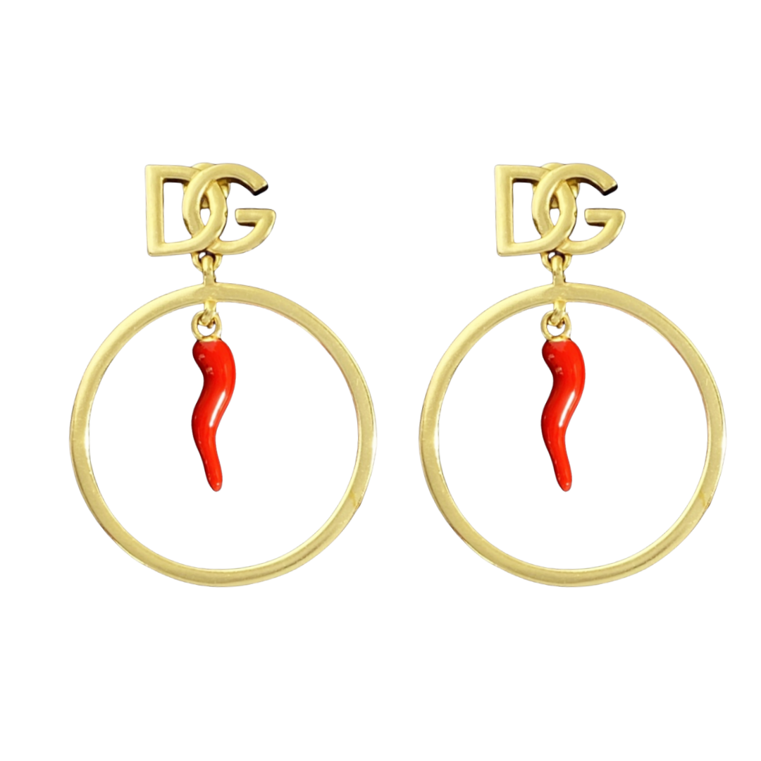 DGE011 DG chili Hoop earring - ccjewelryacc