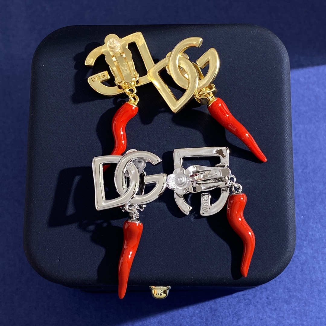 DGE010 DG chili Clip earring - ccjewelryacc