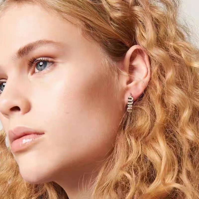 MME055 Crystal Miu miu Hoop earring - ccjewelryacc