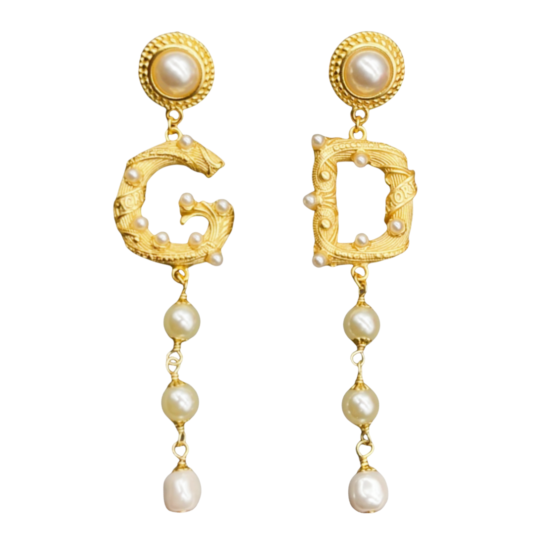 DGE009 Dolce and gabbana logo earrings - ccjewelryacc