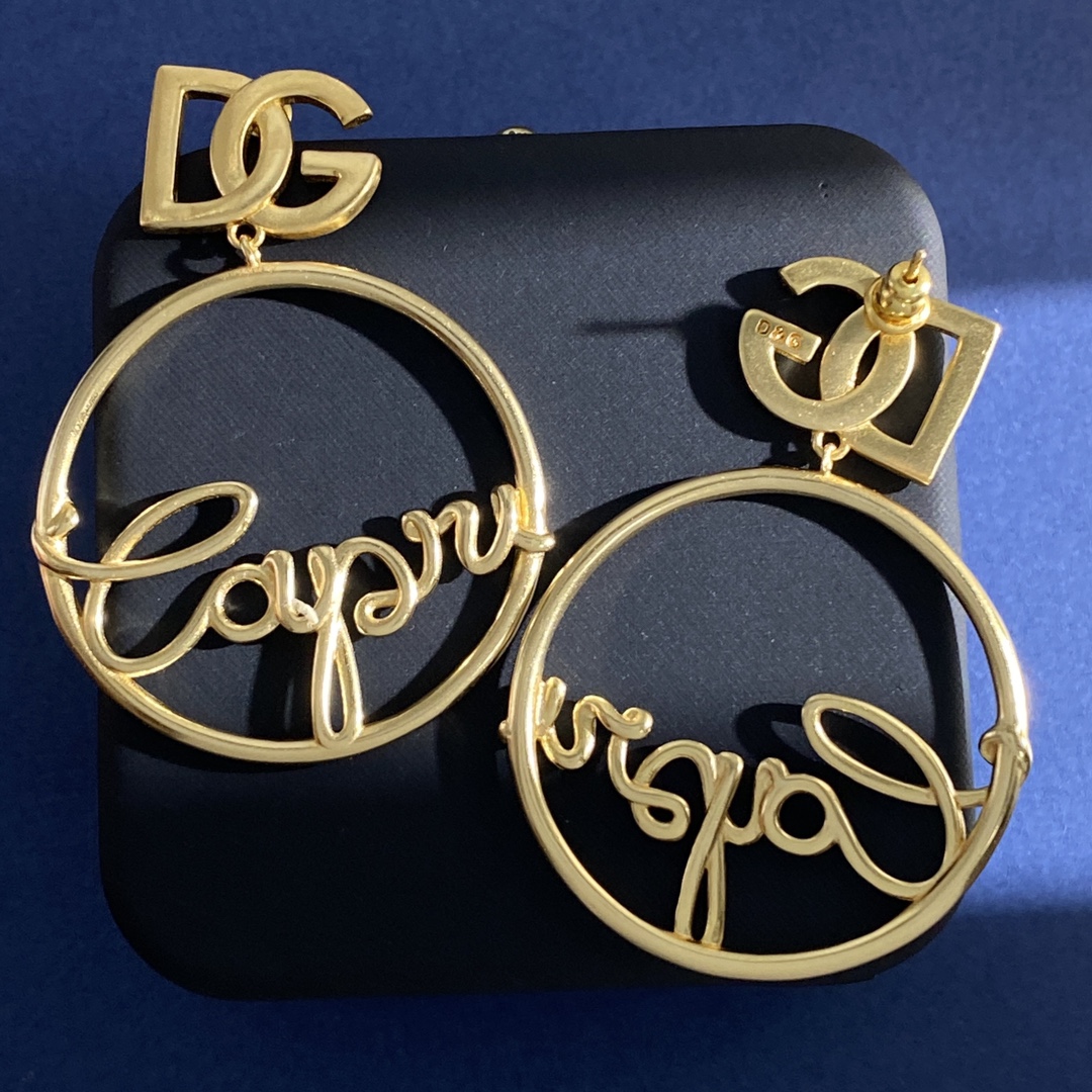 DGE008 Dolce gabbana hoop earrings - ccjewelryacc