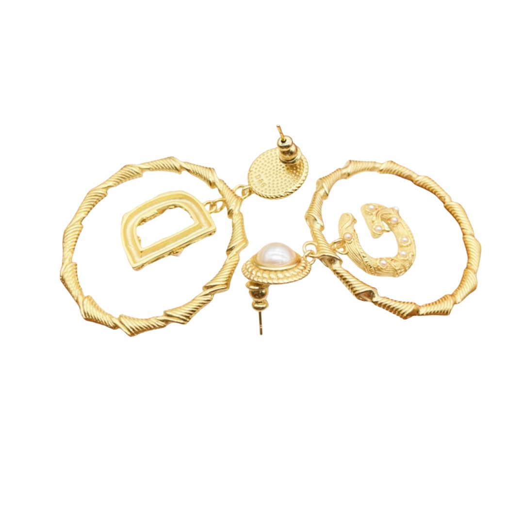 DGE023 Dolce gabbana hoop earrings - ccjewelryacc