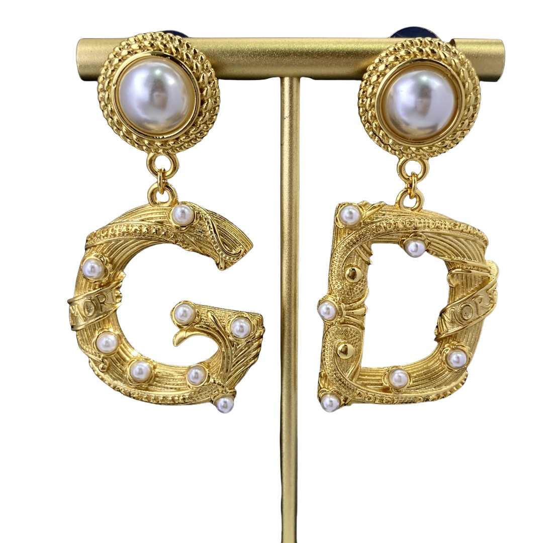 DGE024 Pearl-Post DG Earrings - ccjewelryacc