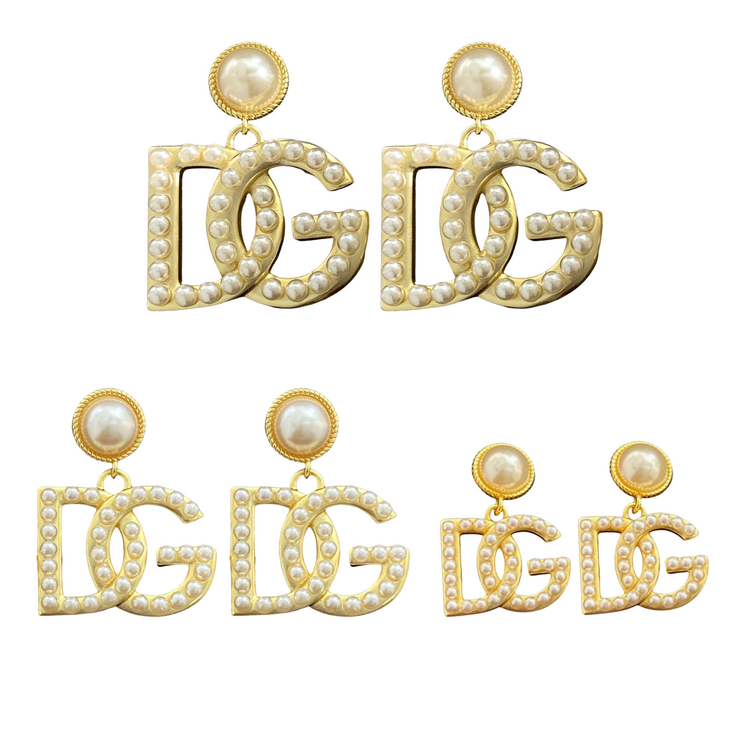 DGE028 Dolce and gabbana logo earrings - ccjewelryacc