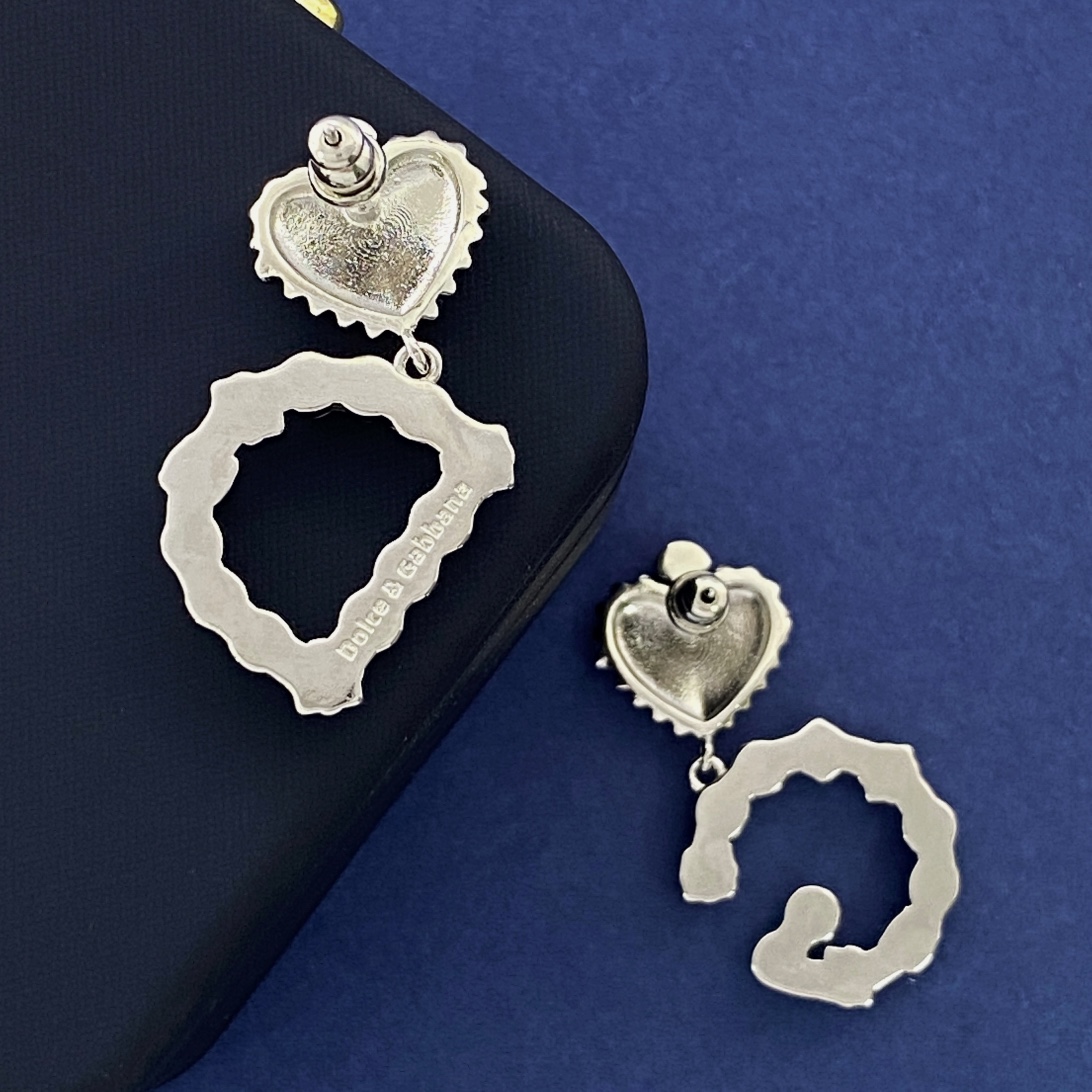 DGE026 Dolce gabbana heart earrings - ccjewelryacc