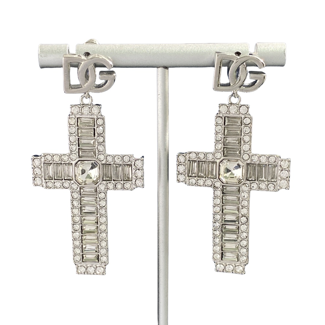 DGE037 Dolce and gabbana cross earrings - ccjewelryacc