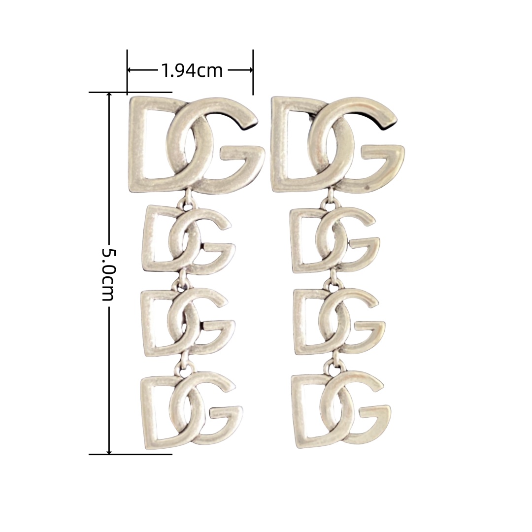 DGE039 DG logo earrings - ccjewelryacc