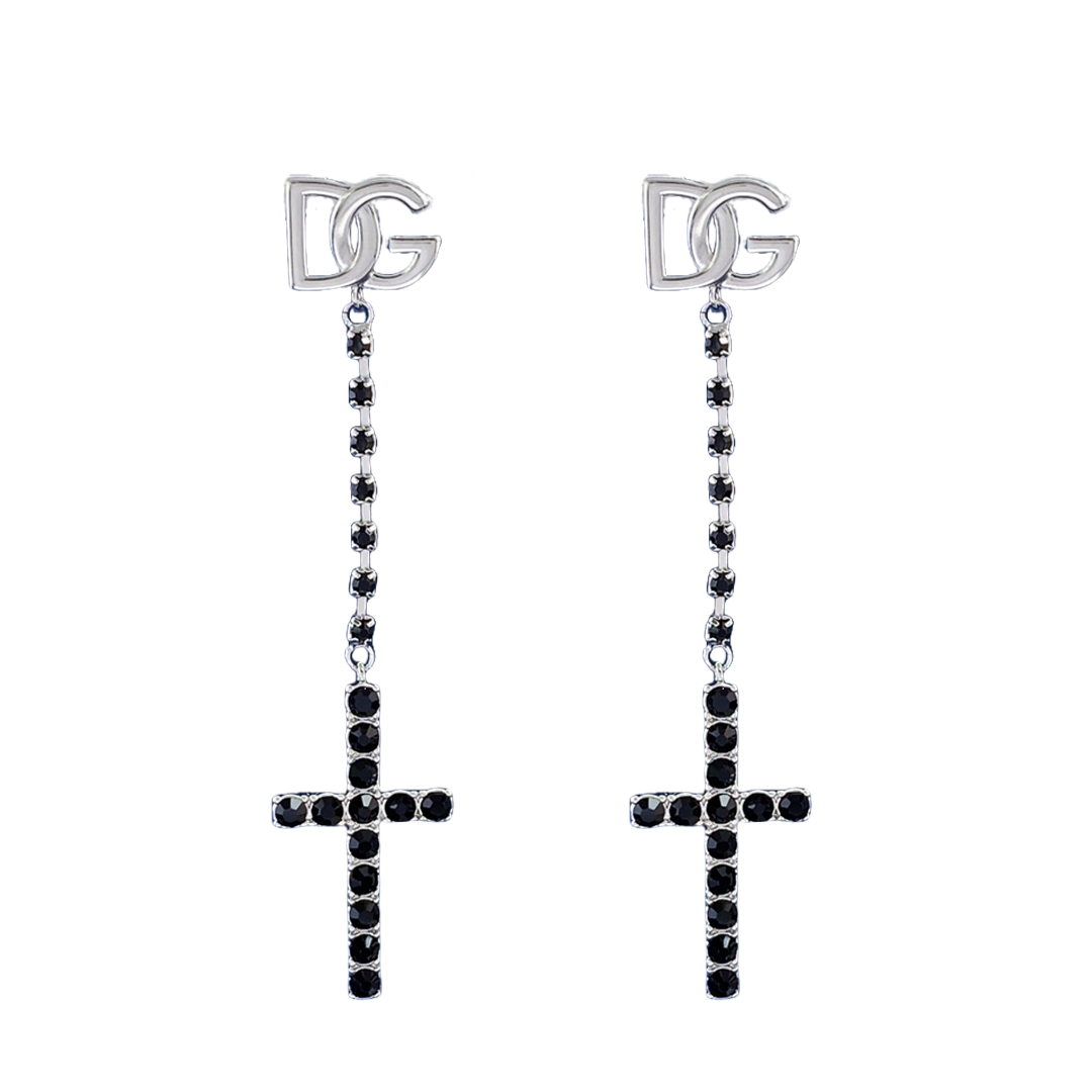 DGE043 Dolce gabbana cross earrings - ccjewelryacc