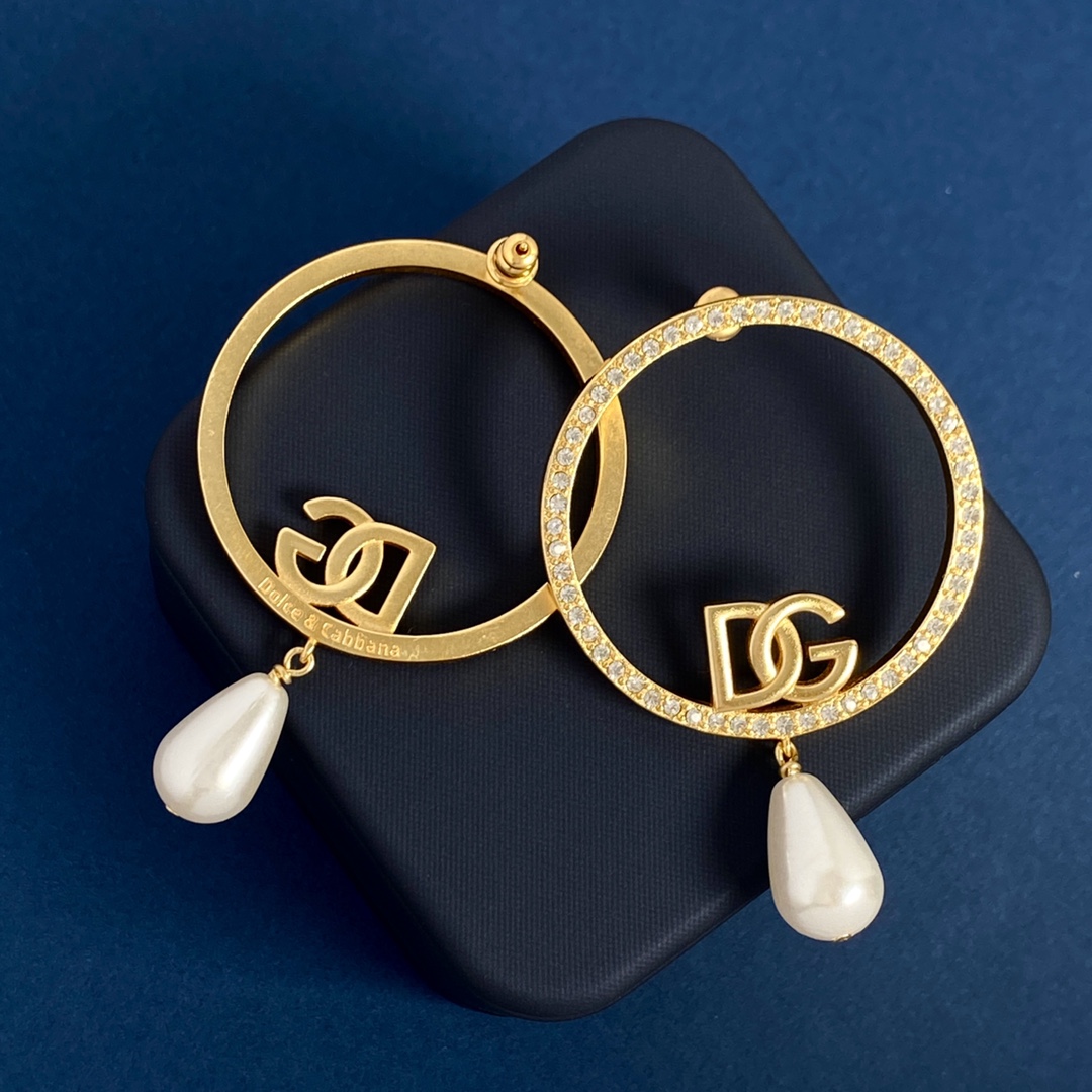 DGE020 Dolce and gabbana pearl Drop earrings - ccjewelryacc