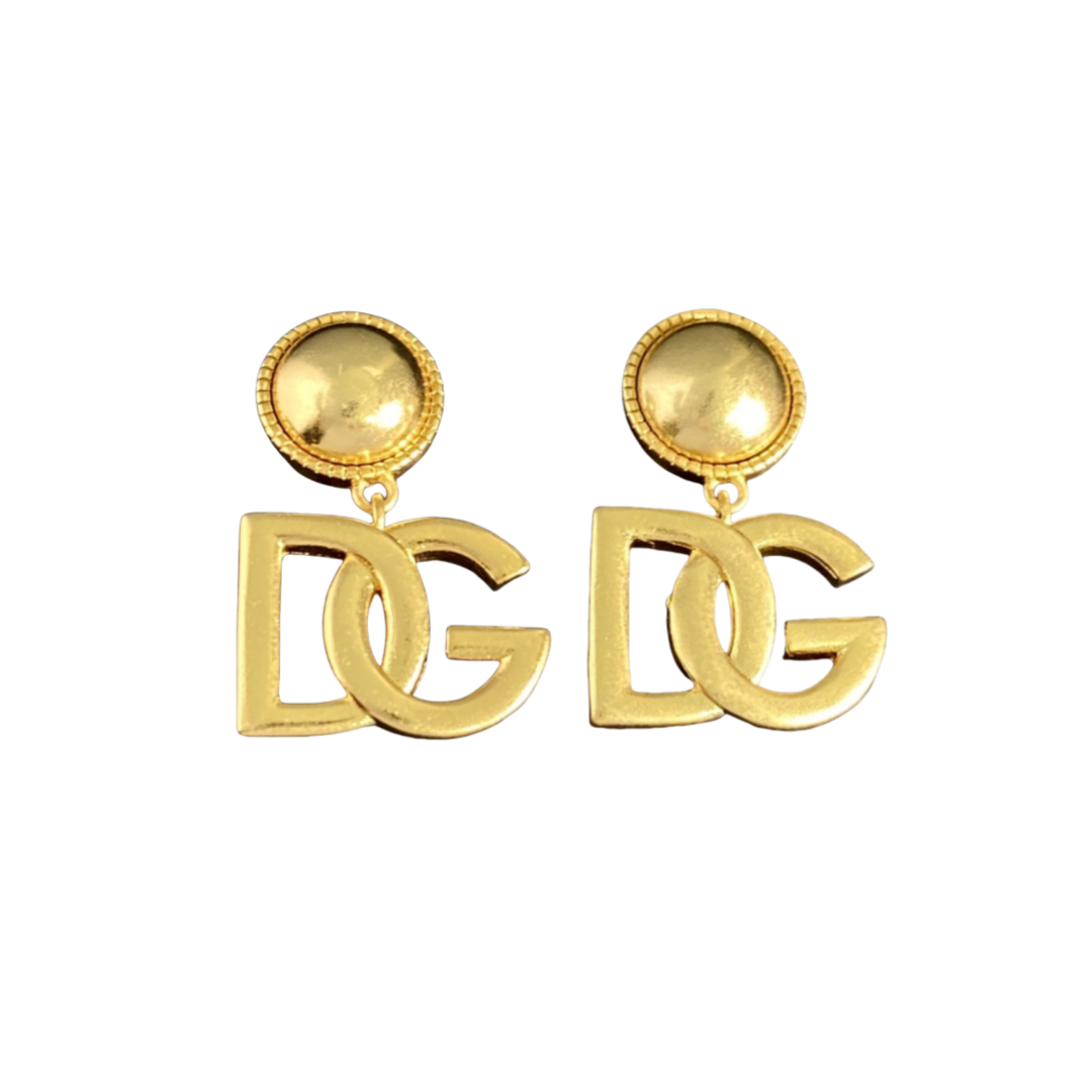 DGE022 Dolce and gabbana gold earrings - ccjewelryacc