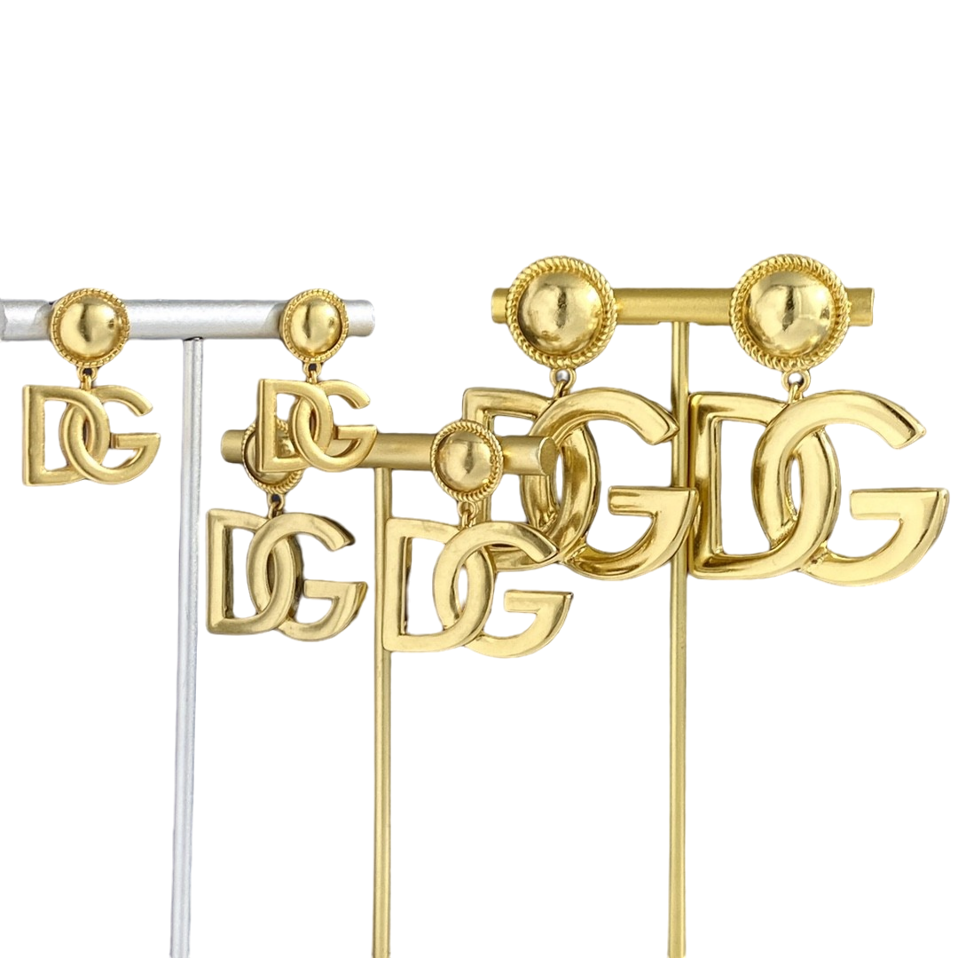 DGE022 Dolce and gabbana gold earrings - ccjewelryacc