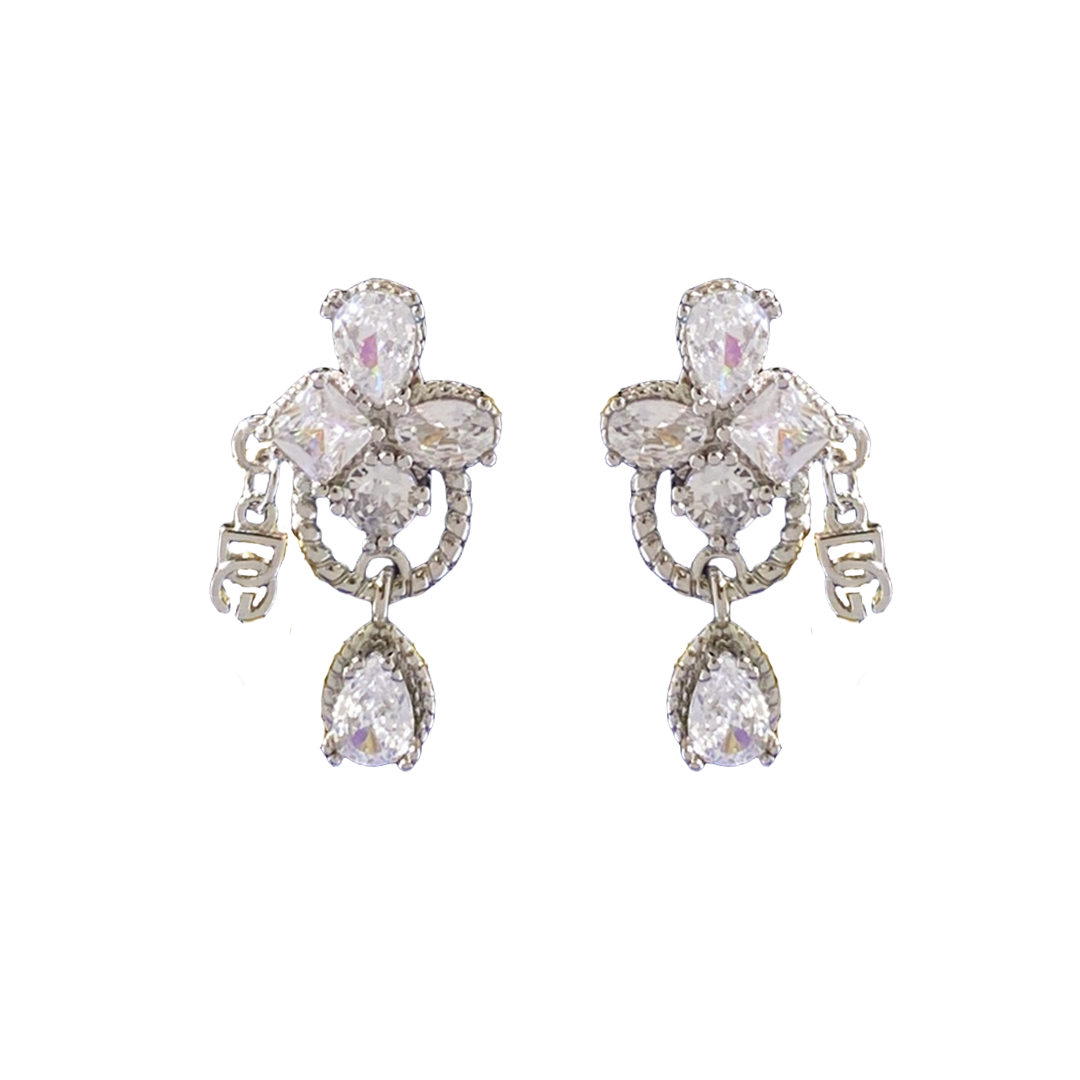 DGE030 Dolce and gabbana Crystal flower earrings - ccjewelryacc